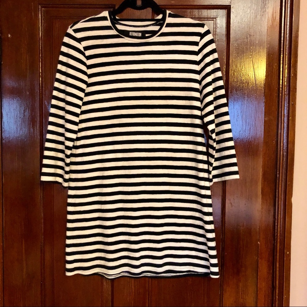 Reformation Striped Dress